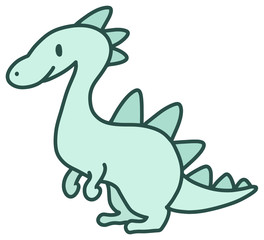 かわいい恐竜のイラスト_1