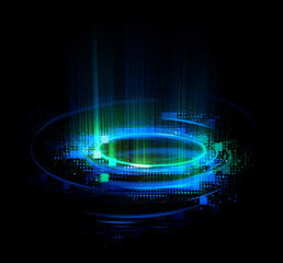Abstract background. Motion swirl. Glowing circle. Bright spiral. Glow podium. Empty Scene. Space tunnel. Light ellipse. Glint galaxy. Oval stage. Led studio. Lens flare. Glare ring. Show disc.