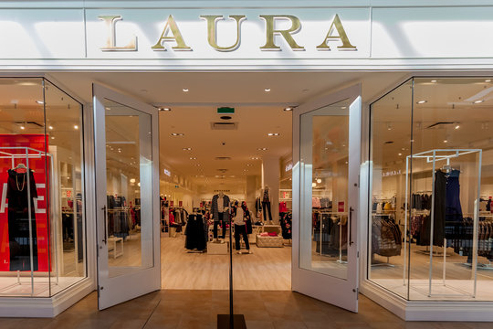 Toronto, Canada - February 7, 2018: Laura storefront in the Fairview Mall in Toronto. Laura's Shoppe Inc. is a Canadian women&rsquo;s wear boutique chain founded in 1930 by Laura Wolstein.