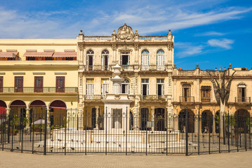Plaza Vieja (Old square) in Havana, Cuba