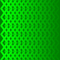 Green X alphabet pattern background vector. Repeat X letter on green background.