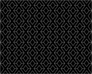 Black X letter pattern background vector. Repeat X alphabet on black background.