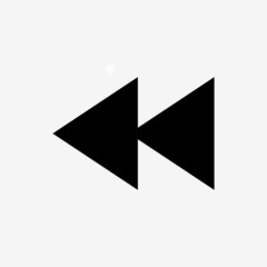 Rewind vector icon design vector illustration