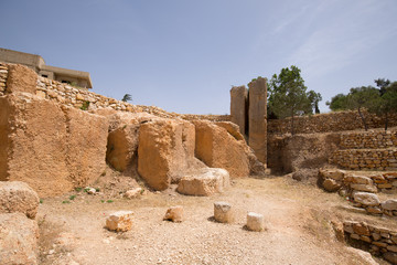 Ancient Roman quarry in Baalbek, Lebanon - June, 2019