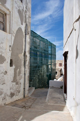 Reconstruction of old building in Naxos,Greece