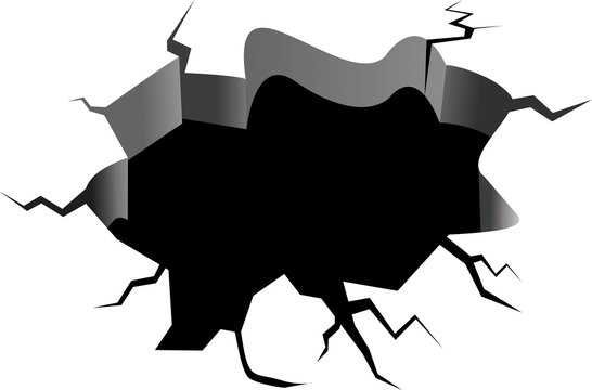 black hole crack on white background clip art preview