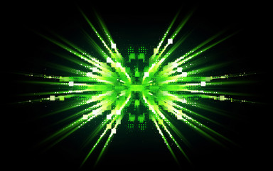 Led Light.  Future tech. Shine dynamic scene. Neon flare. Colorful rays. .Magic moving fast lines. Sparkling studio. Hologram display. Mystic beam. Stylish fantasy space. Bright blurred waves..