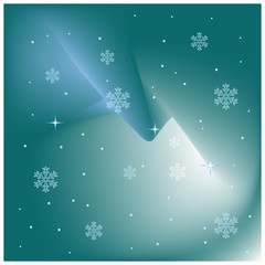 Dark BLUE vector template with snowflake. Blurred line on abstract background with color gradient. New design for ad, poster, banner for holiday. Background for a cell phone, banner of website.