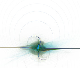 Abstract fractal pattern on white background