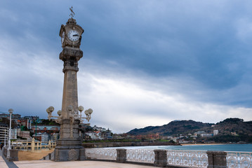 Fototapeta na wymiar Promenade of Donostia-San Sebastian, Basque Country, Spain