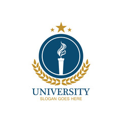 University, Academy, School and Course logo design template
