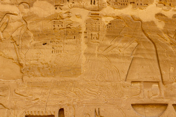 Hieroglyphs at Medinet Habu