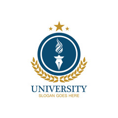 University, Academy, School and Course logo design template