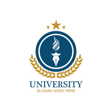 University, Academy, School and Course logo design template