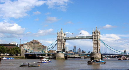 Iconic Tower Bridge in London, UK