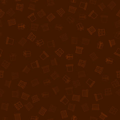 abstract vector doodle christmas presents seamless pattern