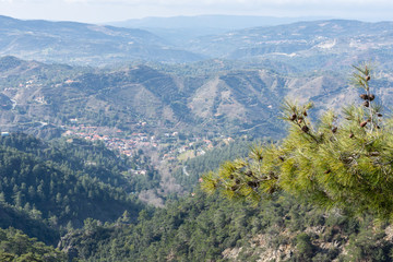 panorama in mountain