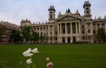 Cityscape in Budapest. Landmarks of Hungary.