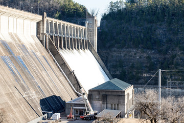 Norfork Dam Spillway Gates Open