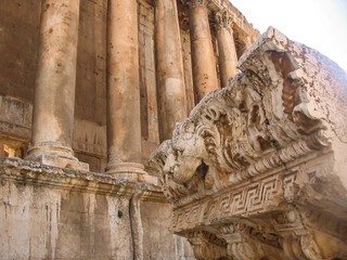 Baalbek Lebanon old roman ruins UNESCO world heritage