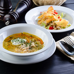 italian cuisine course dinner set