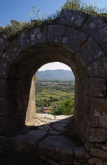 Fototapeta na wymiar Landmarks of Albania. Rozafa fortress in Shkodar.