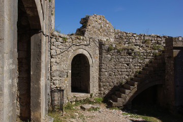 Fototapeta na wymiar Landmarks of Albania. Rozafa fortress in Shkodar.