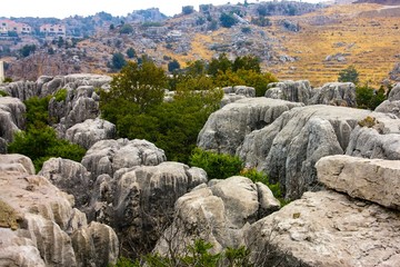 Stone formation in the Lebanon mountains