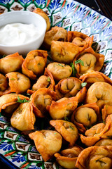 small dumplings traditional uzbek cuisine