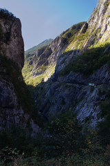 Mountain summer landscape. Canyon in Montenegro.	