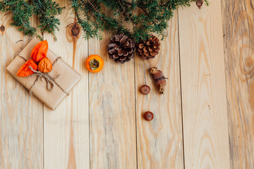 Christmas tree background new year holiday gifts winter decor