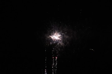 fireworks at night