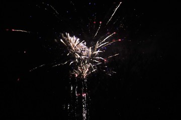 fireworks at night