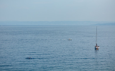   boat on the sea