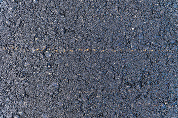 Black asphalt (bitumen) road background or texture