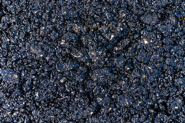 Black asphalt (bitumen) road background or texture