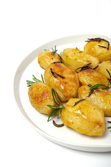 Homemade roasted potatoes with rosemary