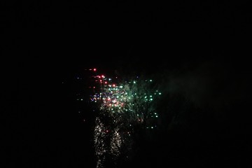fireworks at night 