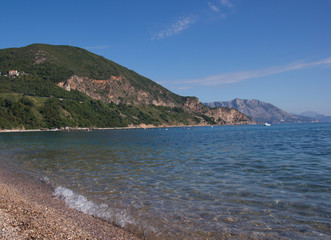 Fototapeta na wymiar Beautiful seascape. Mediterranean coast.