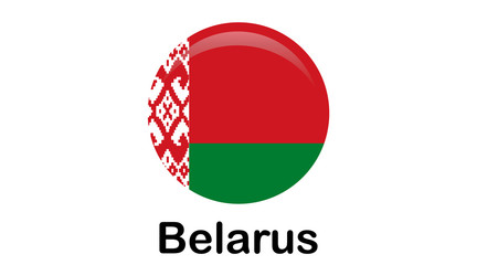 Flag of Belarus. Original and simple Belarus flag isolated in official colors and Proportion Correctly.