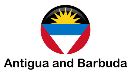 Antigua and Barbuda flag. official colors and proportion correctly.