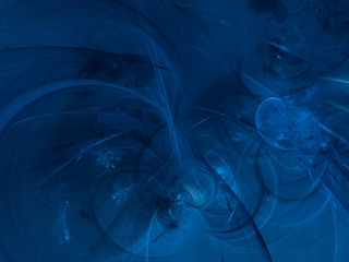 blue abstract fractal background 3d rendering illustration