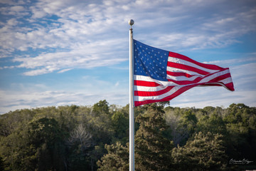 american flag of united states of america