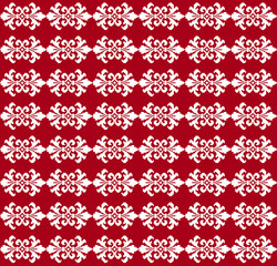 Seamless festive scandinavian ornament.