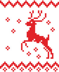 Christmas seamless knitted pattern