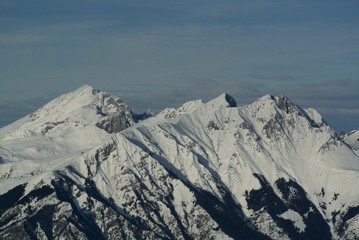 mountains in winter