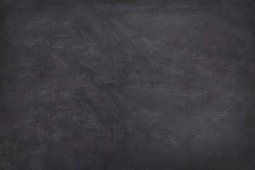 Blackboard Chalkboard texture.Empty blank black chalkboard.School board background with traces of...