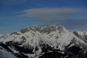 mountains in winter