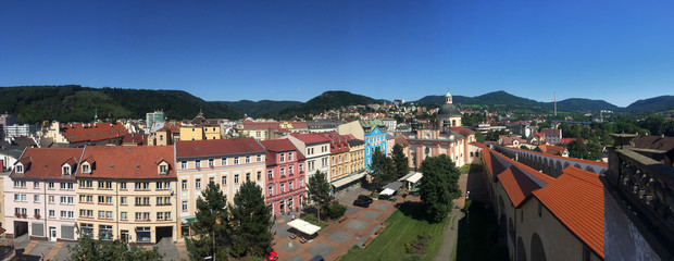 Fototapeta na wymiar Panorama von Děčín in Tschechien