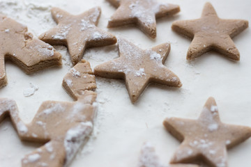 cooking gingerbread in the kitchen Christmas atmosphere